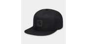CASQUETTE CARHARTT WIP LOGO CAP - BLACK