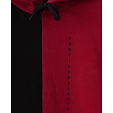 SWEAT POETIC COLLECTIVE BLOCK COLOR - BLACK RED