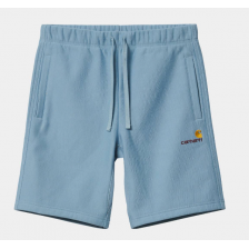 SHORT CARHARTT WIP AMERICAN SCRIPT - FROSTED BLUE