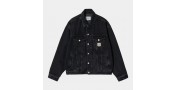VESTE CARHARTT WIP HELSTON JACKET - BLACK STONE WASHED