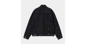 VESTE CARHARTT WIP HELSTON JACKET - BLACK STONE WASHED