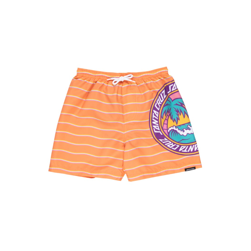 SHORT SANTA CRUZ SWIMSHORT YOUTH PARADISE BREAK - APRICOT WAVE STRIPE