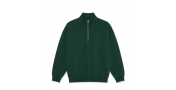 SWEAT POLAR FRANKIE HALF ZIP SWEATER - DARK EMERALD