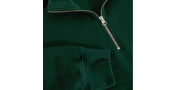 SWEAT POLAR FRANKIE HALF ZIP SWEATER - DARK EMERALD