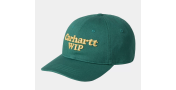 Casquette carhartt wip script cap - rainforest air yellow