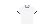 T-SHIRT LAST RESORT AB SIGNATURE RINGER TEE - WHITE BLACK